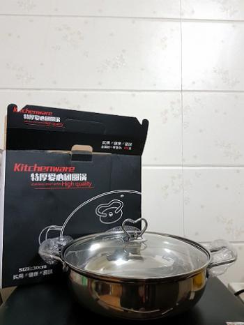 NỒI LẨU 3 ĐÁY DÙNG CHO BẾP TỪ KITCHENWARE SIZE 30CM