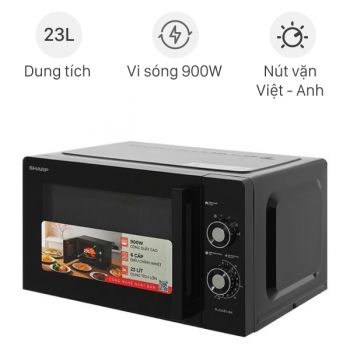 Lò vi sóng Sharp 23 lít R-2348V-BK - Hàng chính hãng