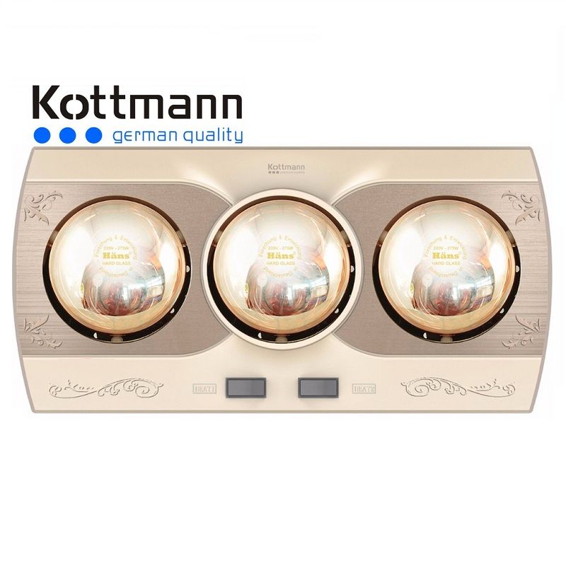 Đèn sưởi 3 bóng treo tường Kottmann K3B-Q