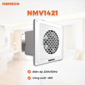 Quạt hút Mini Nanoco NMV1421 lỗ chôn 14x14 cm