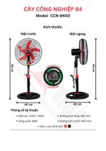 Quạt cây công nghiệp TICO B4 / CCN-B400