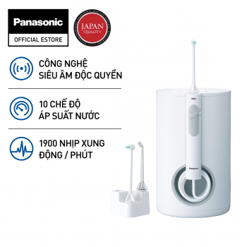 Máy tăm nước Panasonic EW1613W451- công nghệ siêu âm – 10 mức áp lực nước - Hàng chính hãng