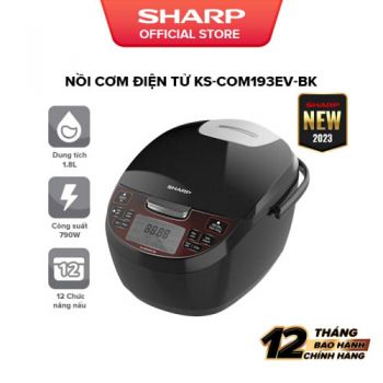 Nồi Cơm Điện Tử 1.8L Sharp KS-COM193EV-BK / KS-COM193EV-GL