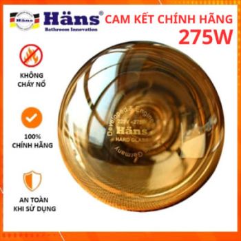 Bóng Đèn Sưởi Hans 275W dùng cho K-9R , K-9S ,( K9R , K9S ) ( chính hãng)